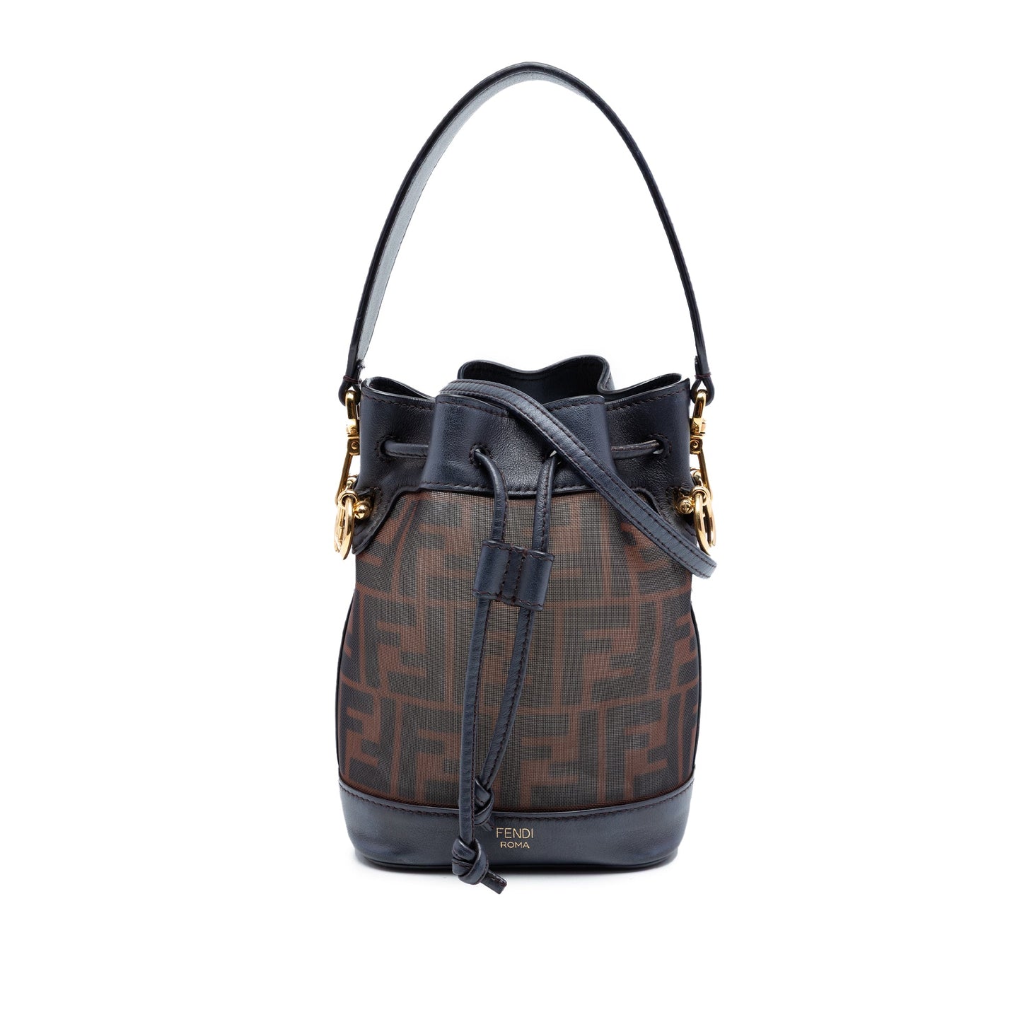 Fendi Mini Zucca Mesh Mon Tresor Bucket Bag