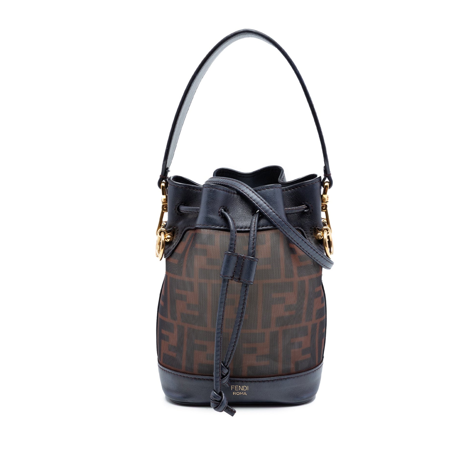 Fendi Mini Zucca Mesh Mon Tresor Bucket Bag