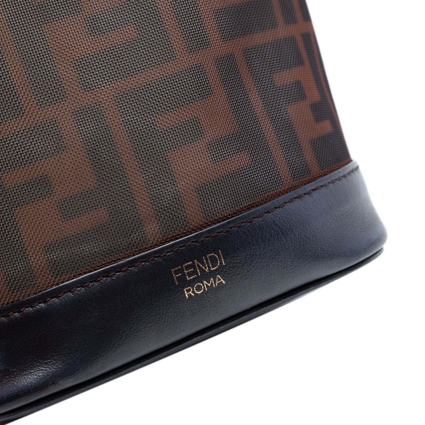 Fendi Mini Zucca Mesh Mon Tresor Bucket Bag