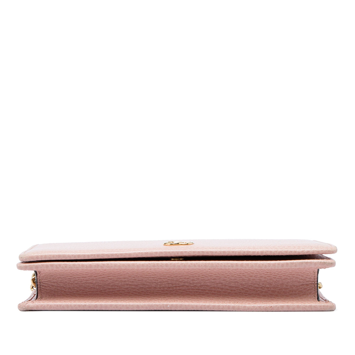 Gucci GG Marmont Calfskin Wallet On Chain — Pink