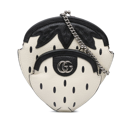 Gucci Leather Fruittini Strawberry Crossbody