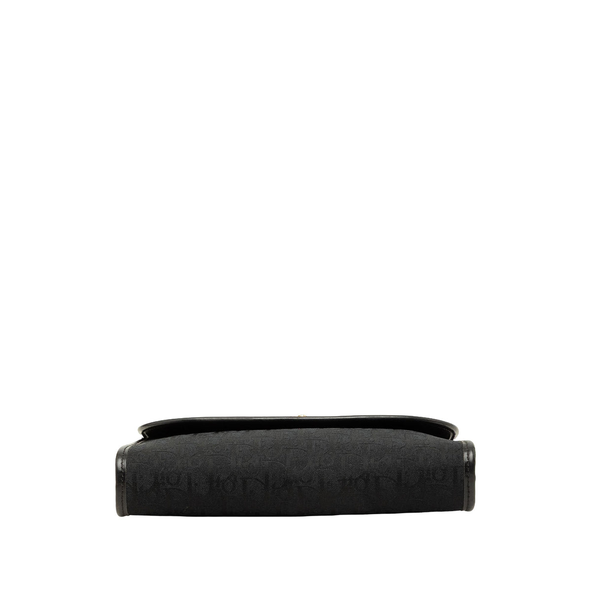 Dior Diorissimo Trotter Canvas Chain Shoulder Bag — Black
