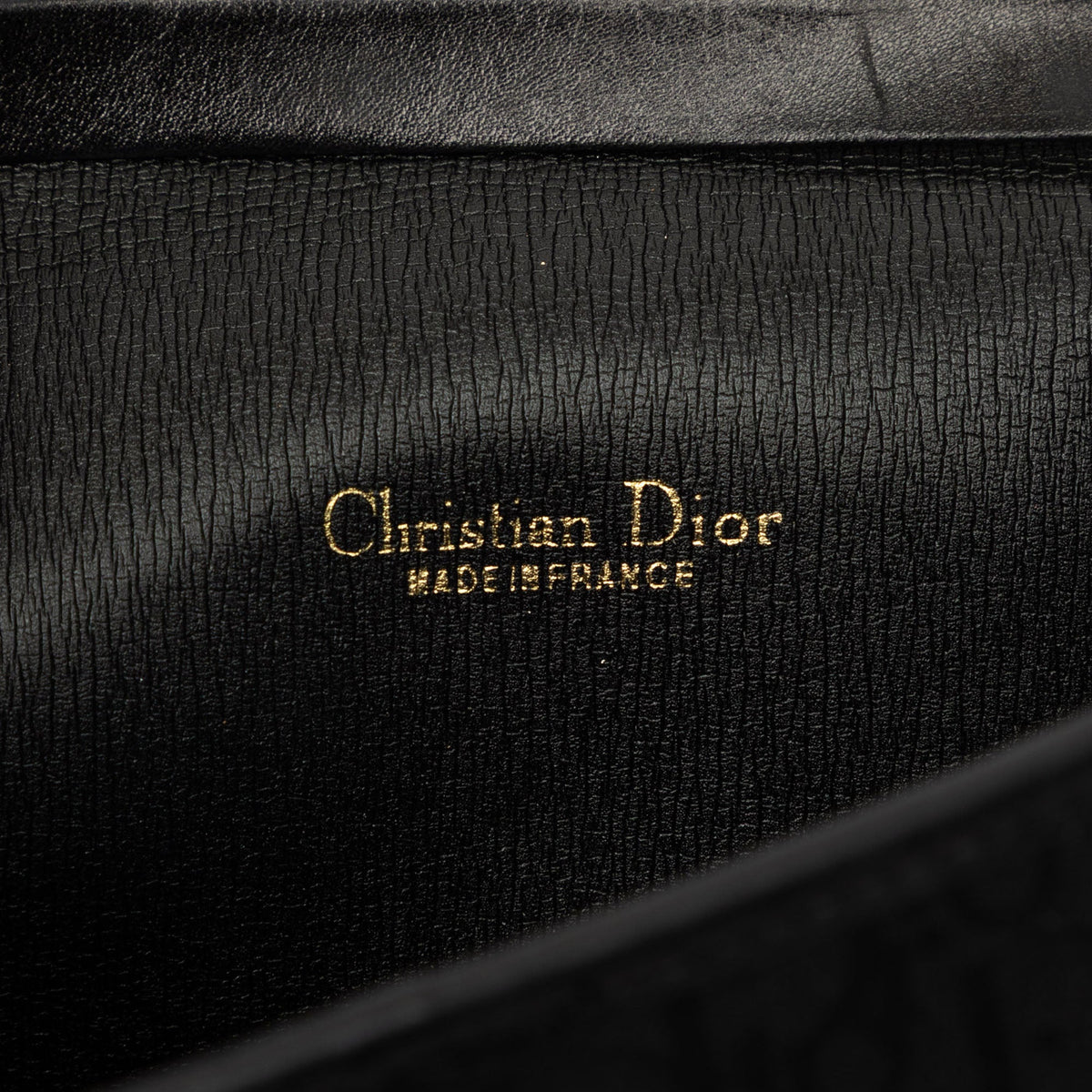 Dior Diorissimo Trotter Canvas Chain Shoulder Bag — Black