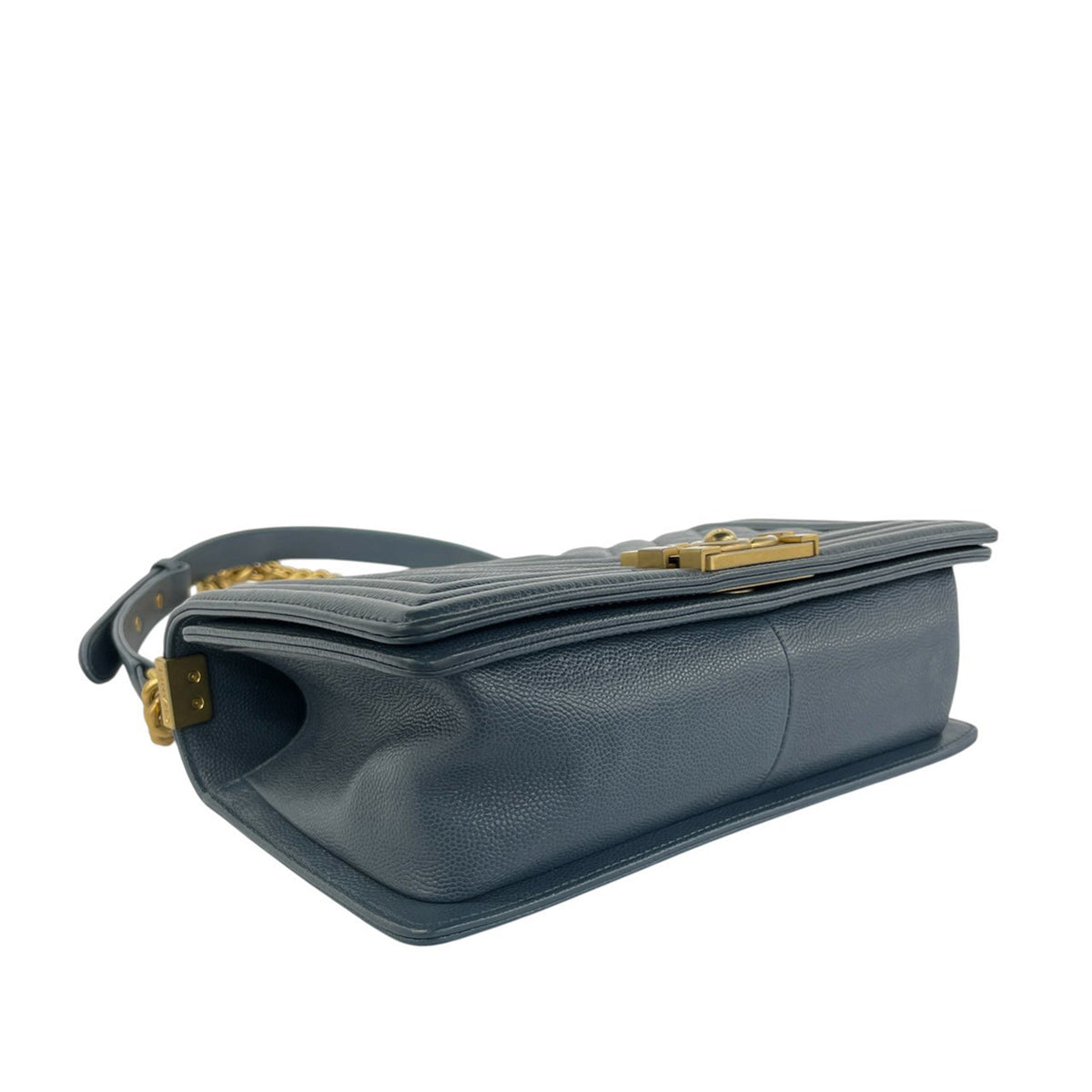 Chanel Old Medium Chevron Calfskin Boy Flap