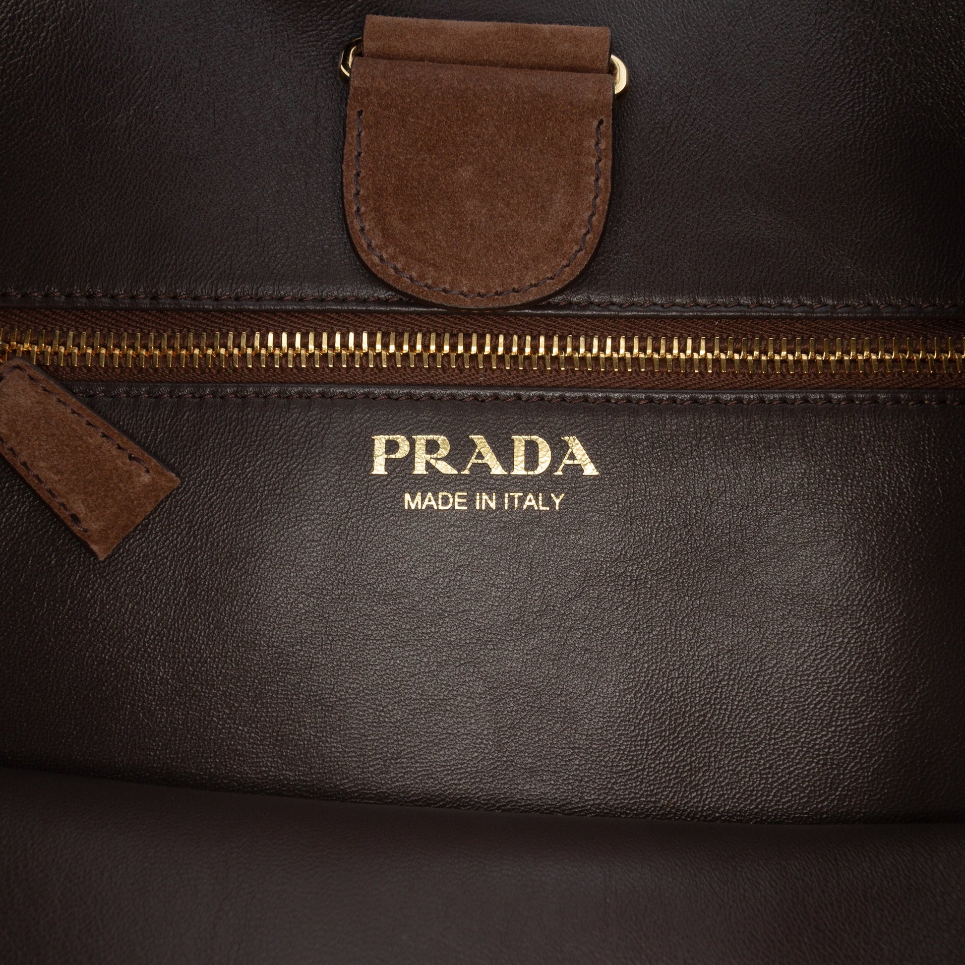 Prada Large Suede Shoulder Bag