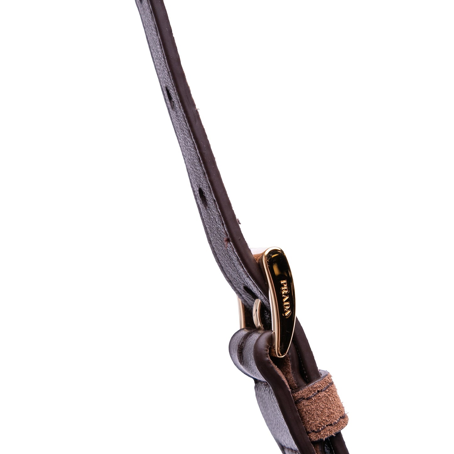 Prada Large Suede Shoulder Bag