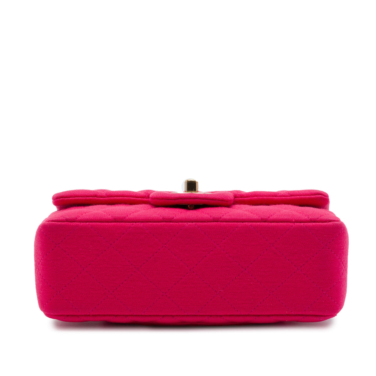 Chanel Mini Rectangular Classic Jersey Single Flap — Pink