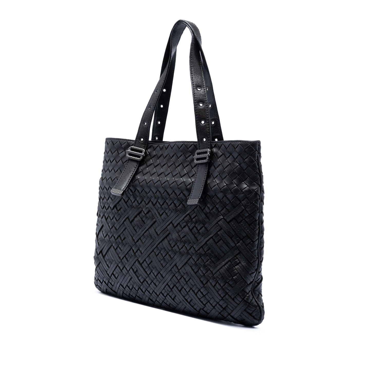 Bottega Veneta Nappa Intrecciato Belted Flat Tote