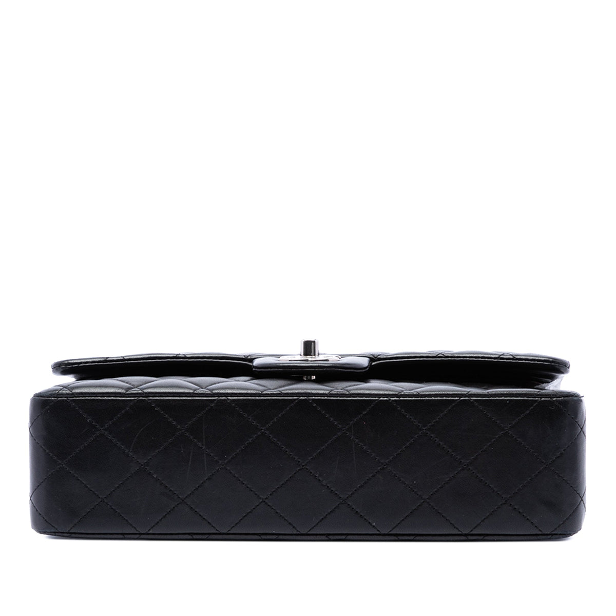 Chanel Medium Classic Lambskin Double Flap — Black