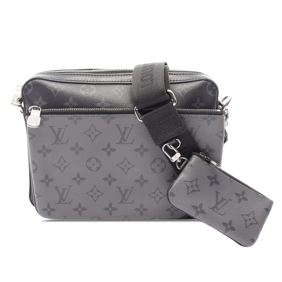 Louis Vuitton Monogram Eclipse Trio Messenger — Black