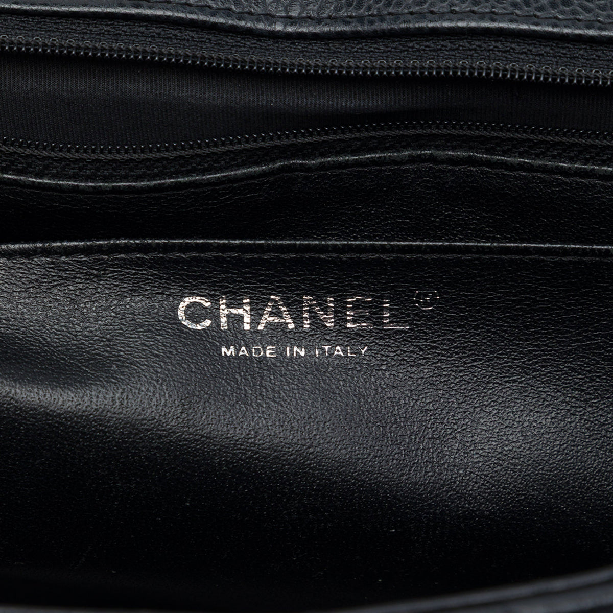 Chanel Jumbo Classic Caviar Single Flap — Black