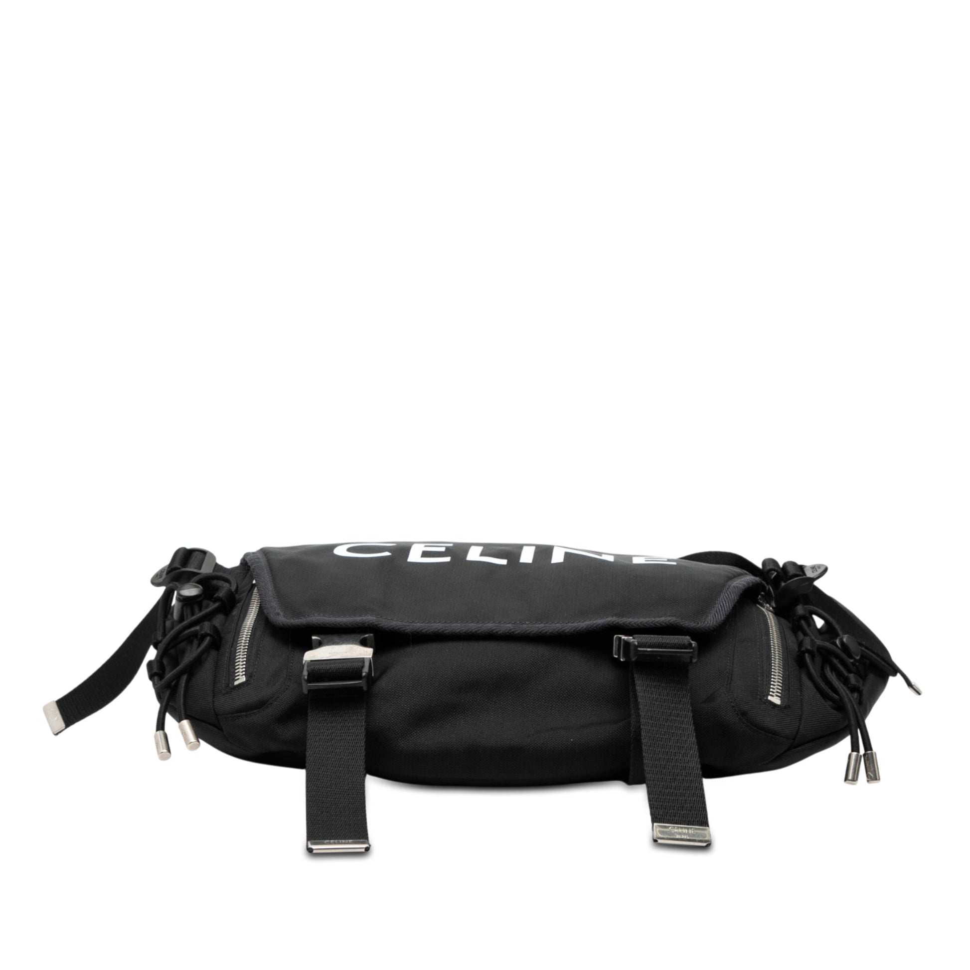 Celine Medium Nylon Logo Trekking Messenger Bag