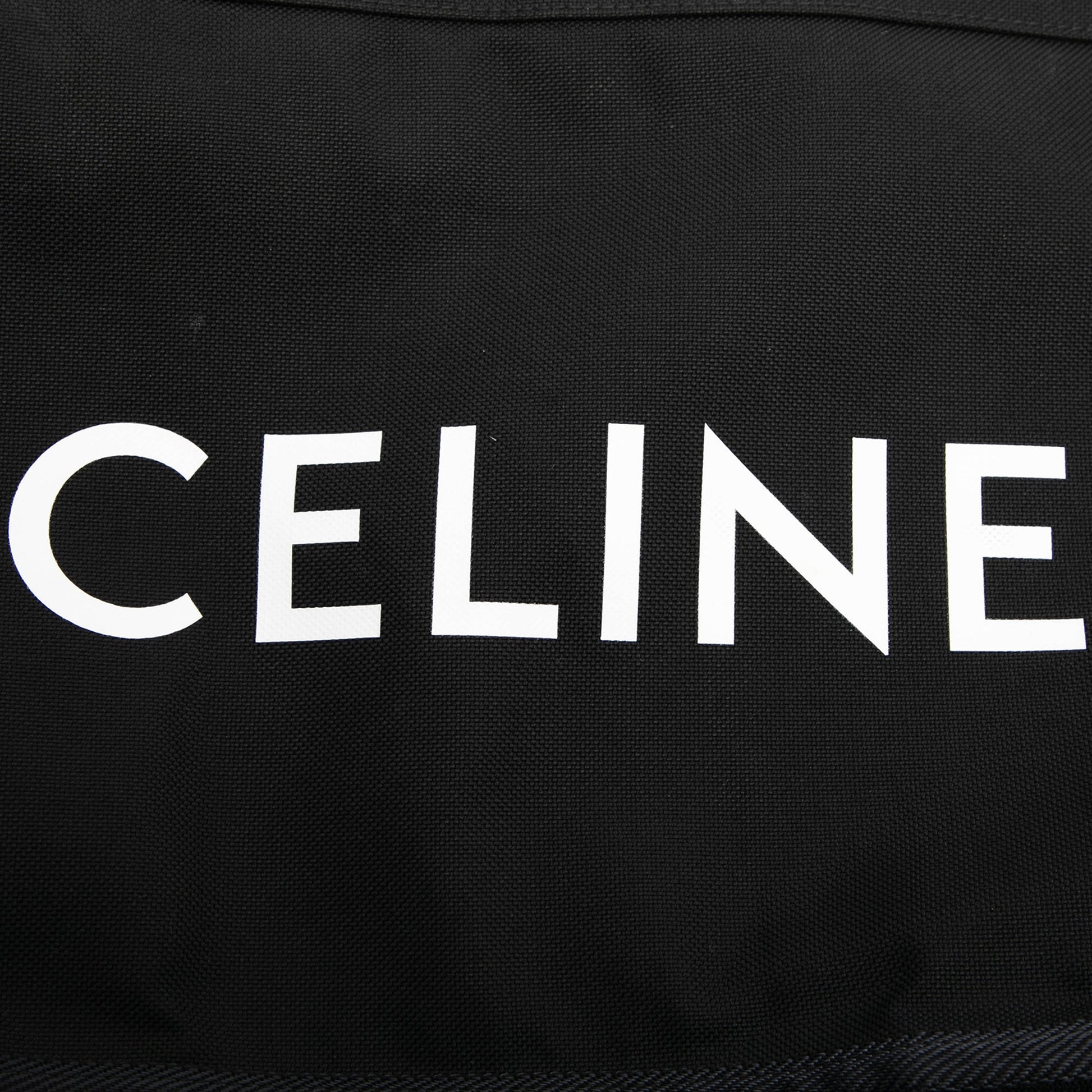 Celine Medium Nylon Logo Trekking Messenger Bag