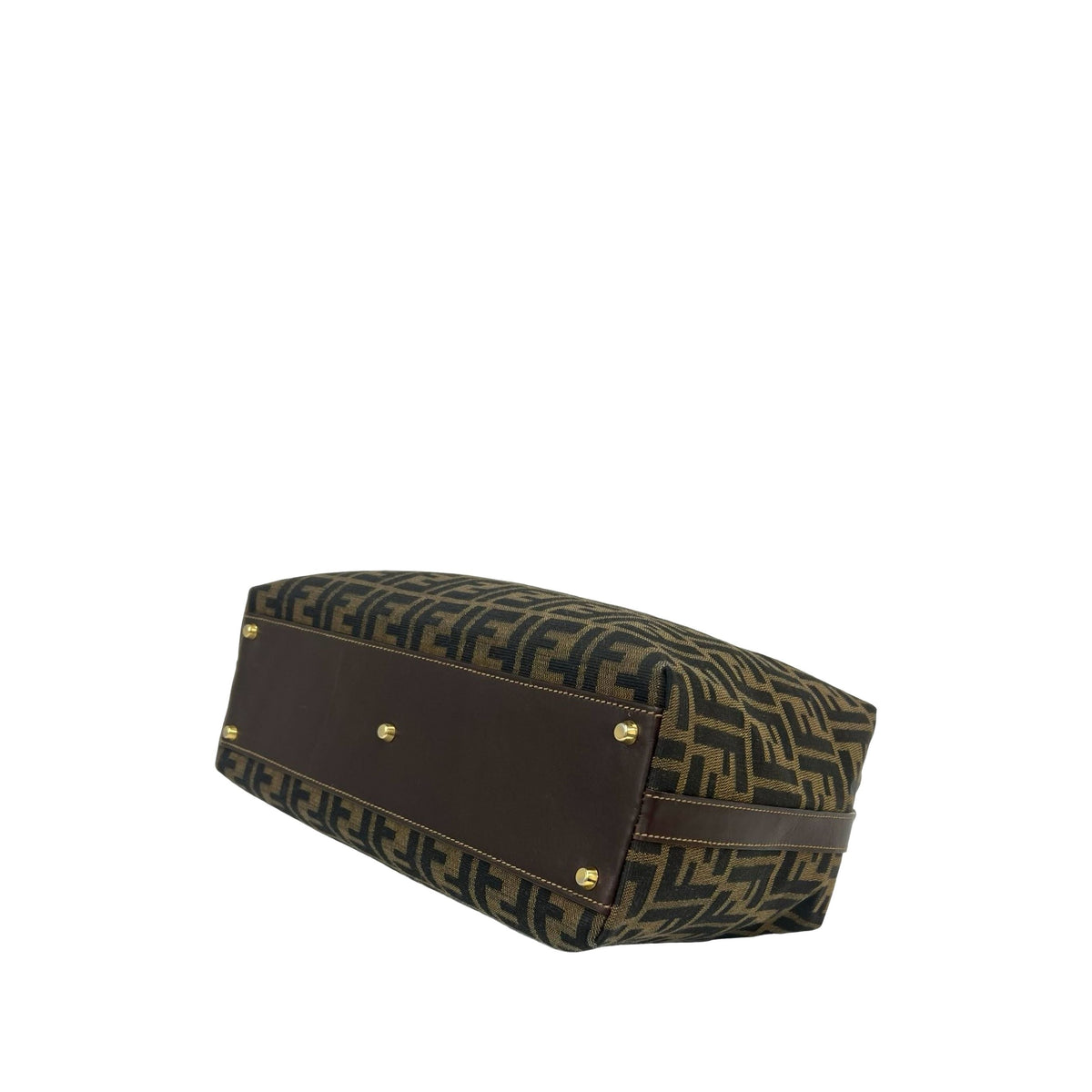 Fendi Zucca Canvas Tote — Brown