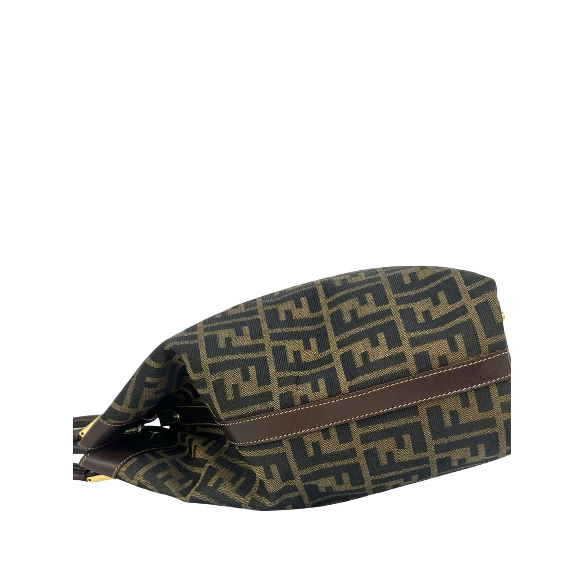 Fendi Zucca Canvas Tote — Brown