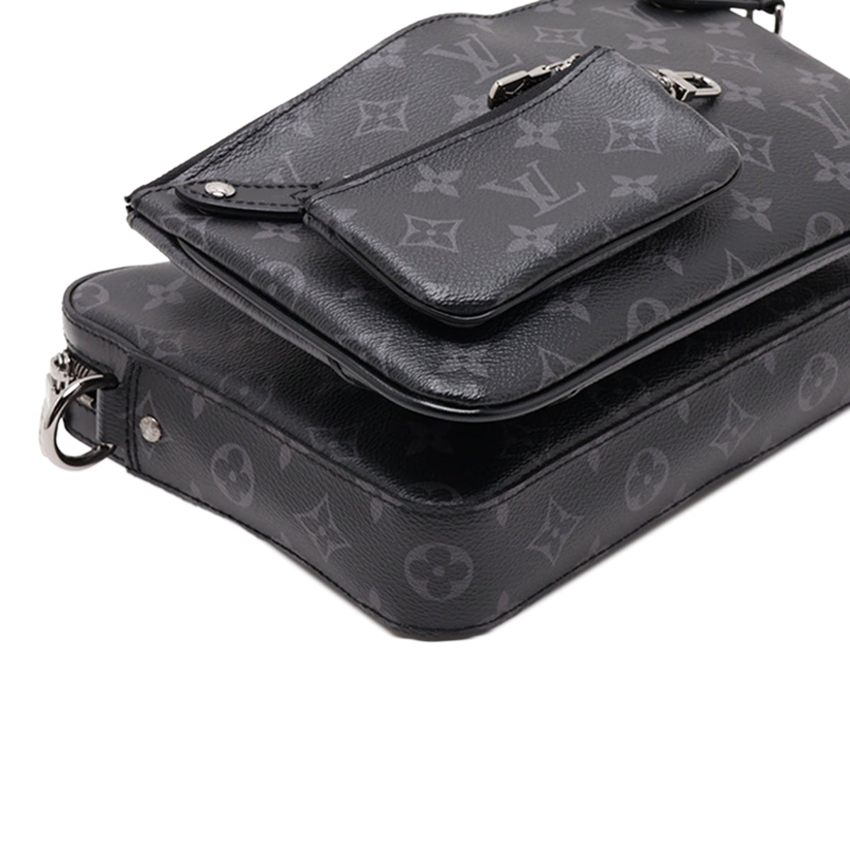 Louis Vuitton Monogram Eclipse Trio Messenger — Black