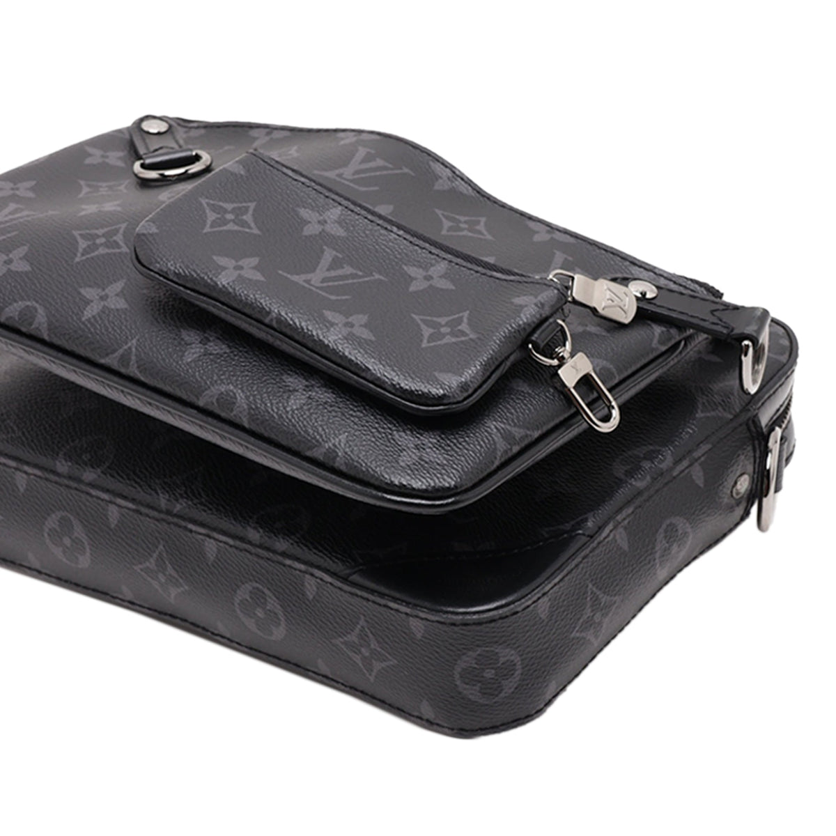 Louis Vuitton Monogram Eclipse Trio Messenger — Black