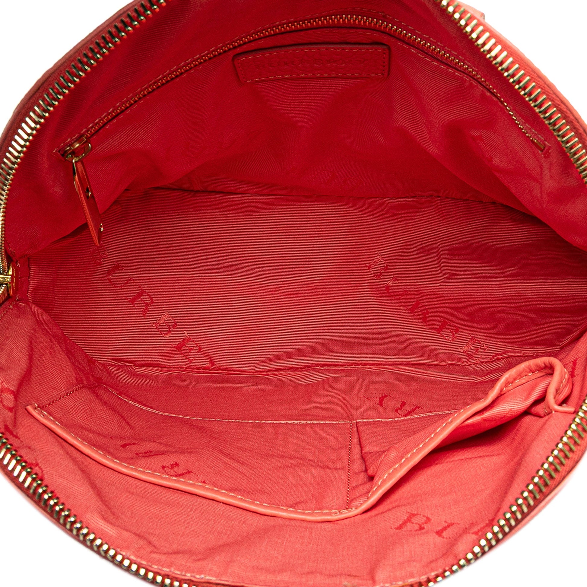 Burberry Small Heritage Grain Check Embossed Orchard Bowling Bag