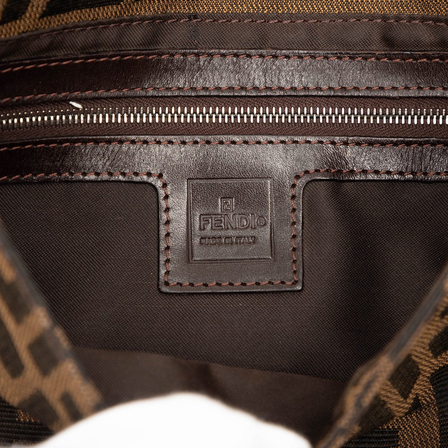 Fendi Zucca Canvas Baguette
