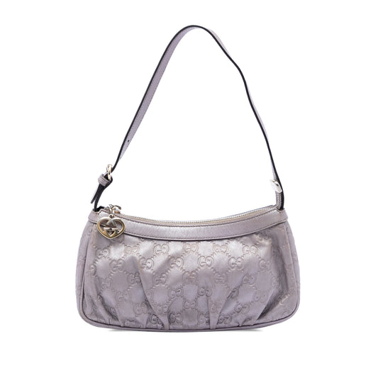 Gucci Metallic Guccissima Lovely Heart Pochette