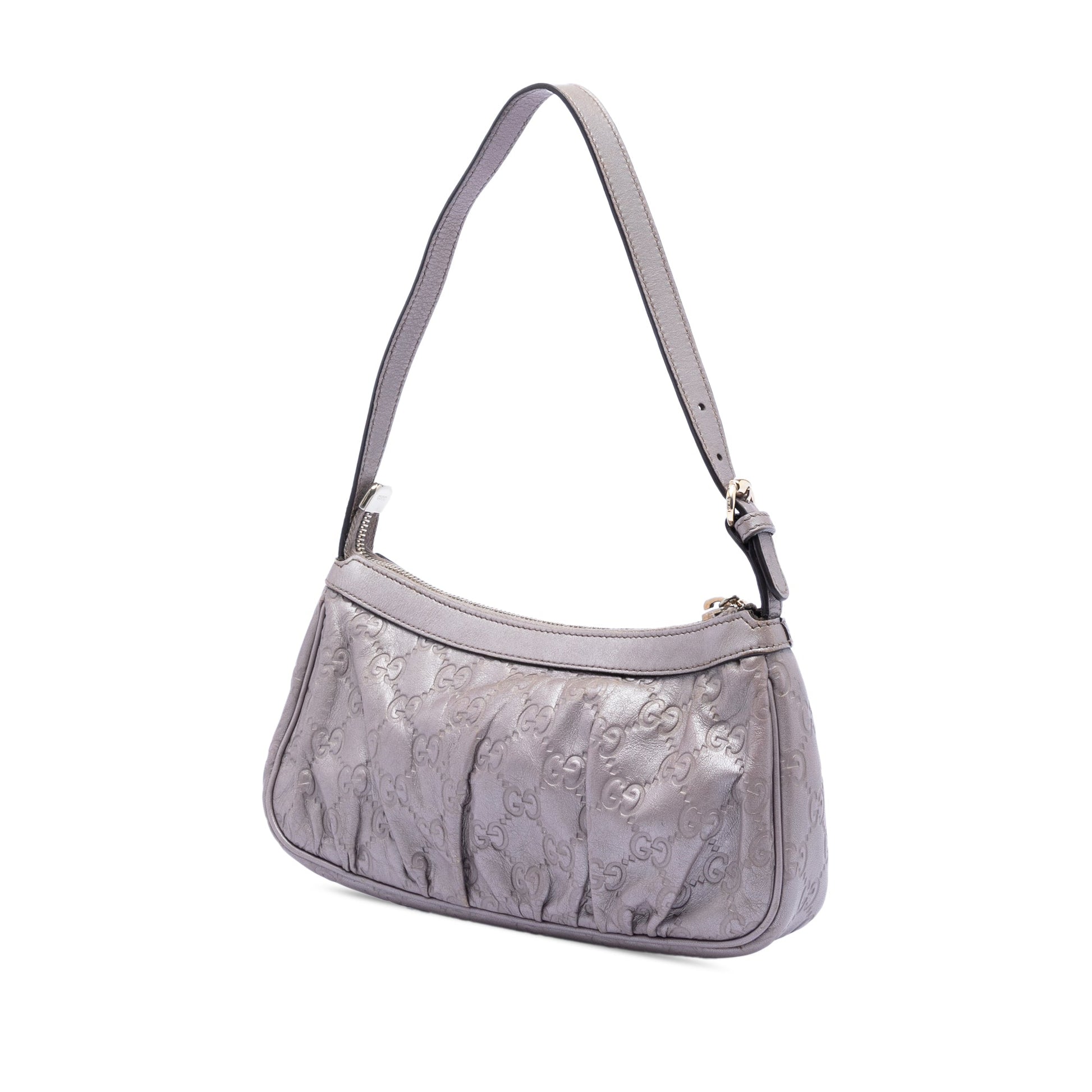 Gucci Metallic Guccissima Lovely Heart Pochette