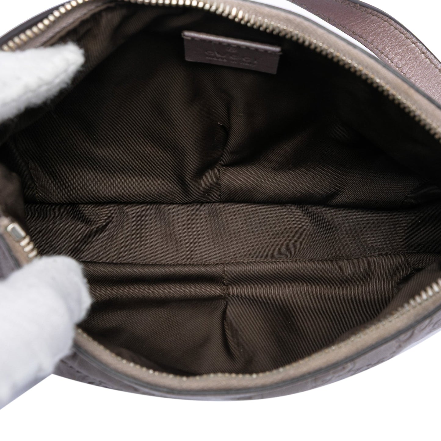 Gucci Metallic Guccissima Lovely Heart Pochette