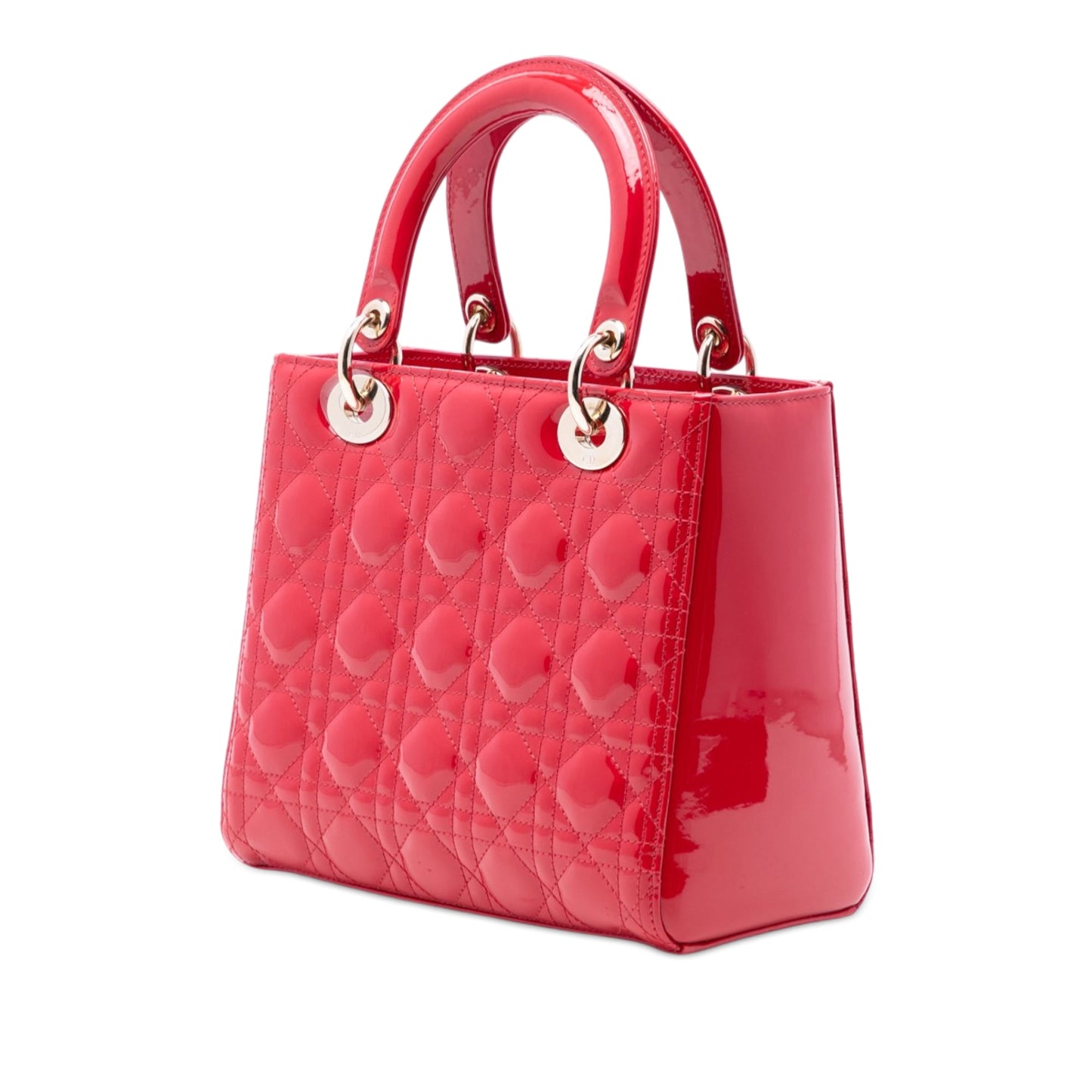Dior Medium Patent Cannage Lady Dior