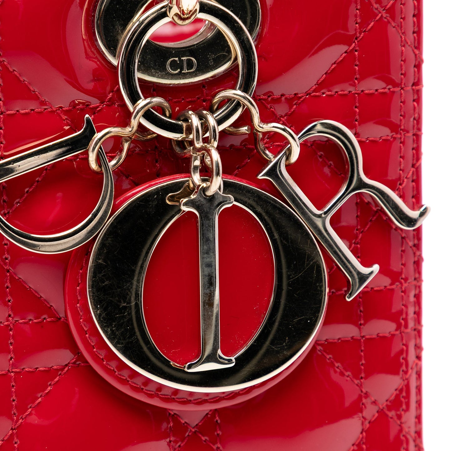 Dior Medium Patent Cannage Lady Dior