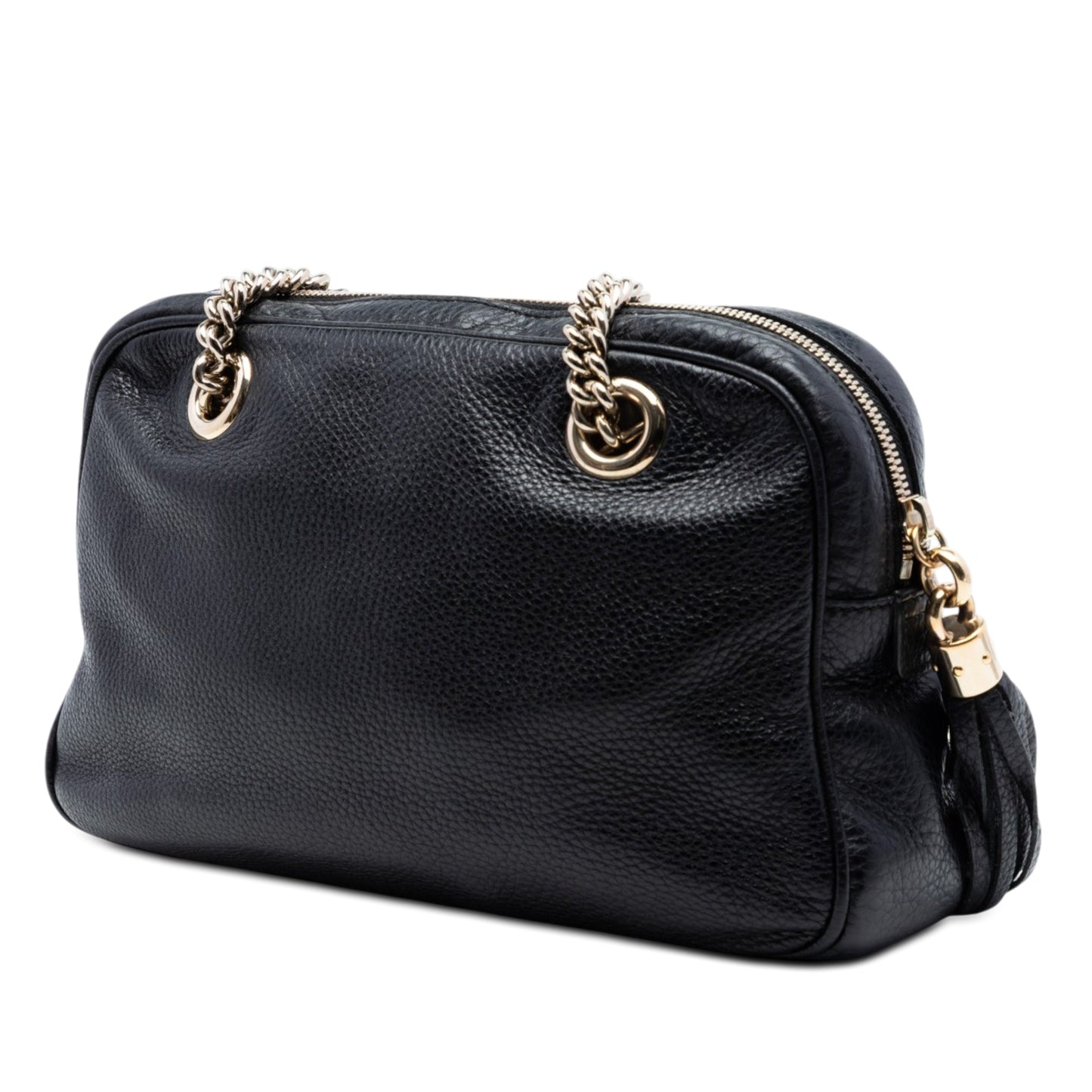 Gucci Pebbled Calfskin Soho Chain Zip Shoulder Bag
