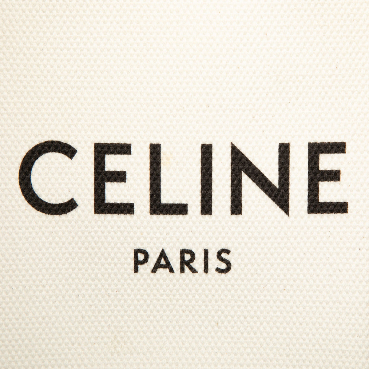 Celine Mini Canvas Vertical Cabas Tote — Brown