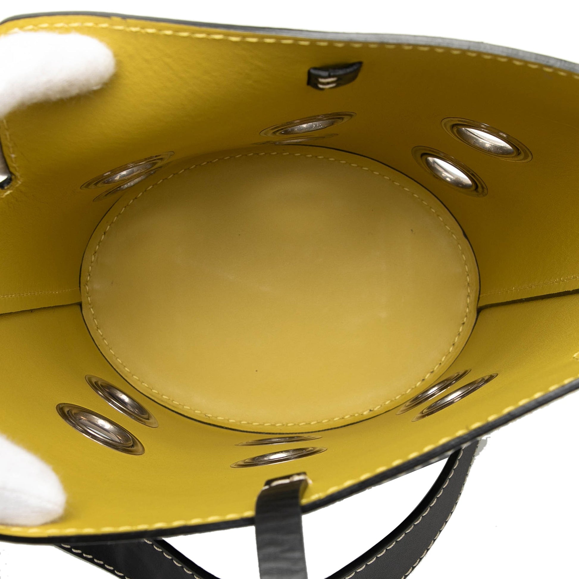 Burberry Mini Leather Grommet Bucket Bag
