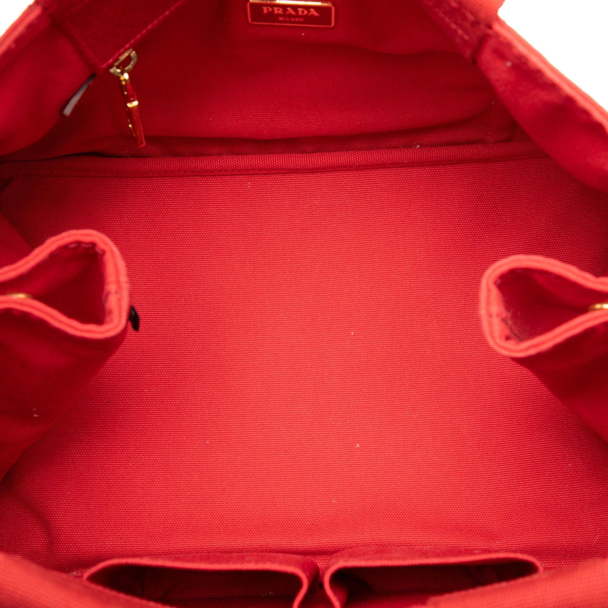Prada Canvas Canapa Logo Satchel