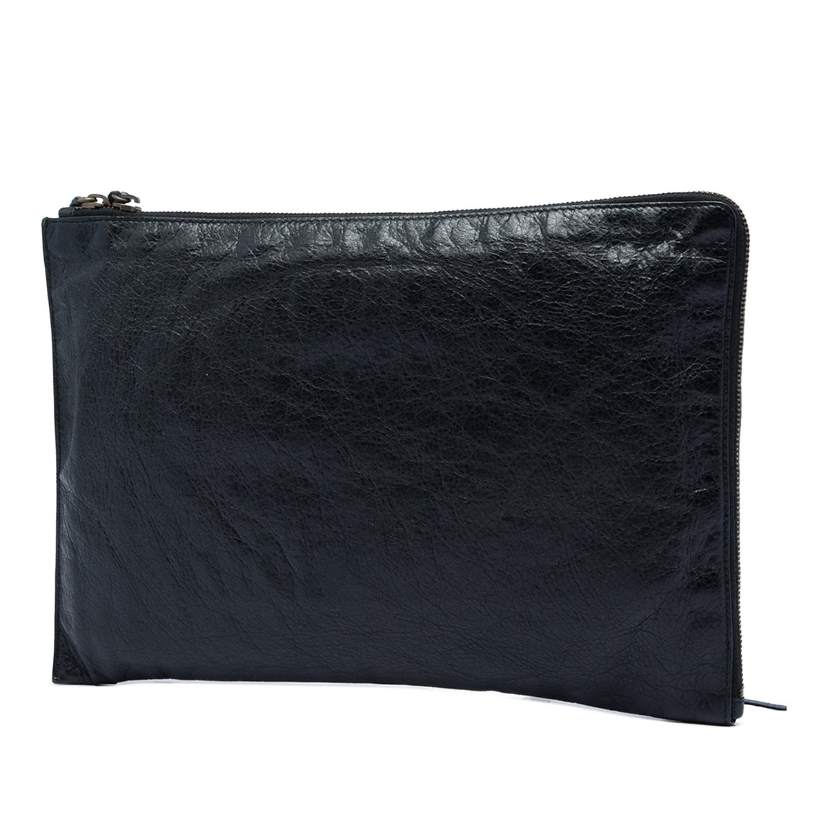 Balenciaga Lambskin Motocross Classic Flat Clutch