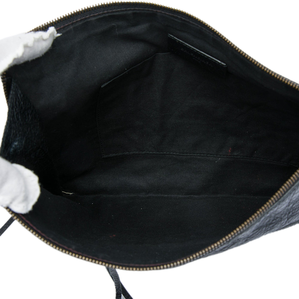 Balenciaga Lambskin Motocross Classic Flat Clutch
