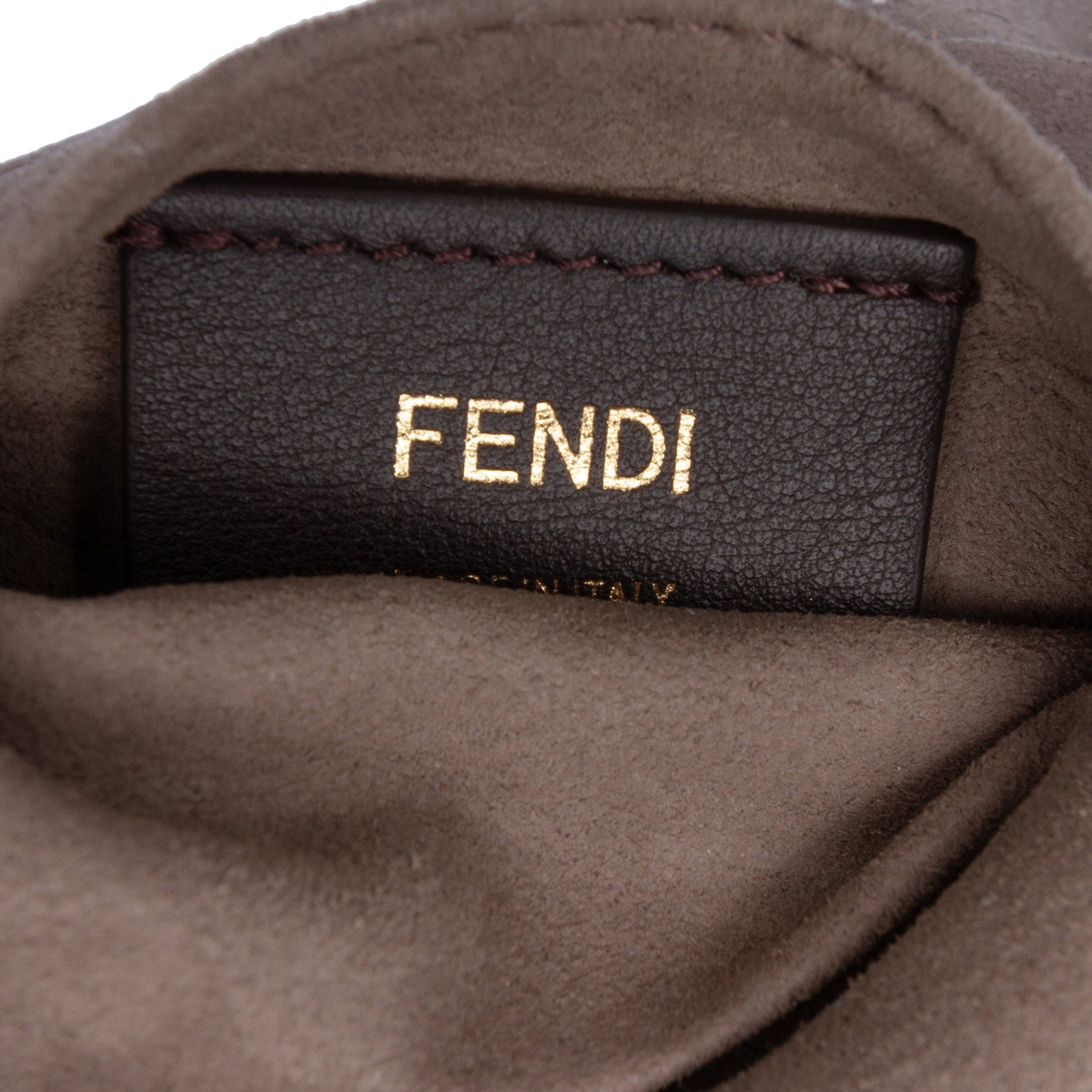 Fendi FF 1974 Embossed Leather Mon Tresor Bucket Bag