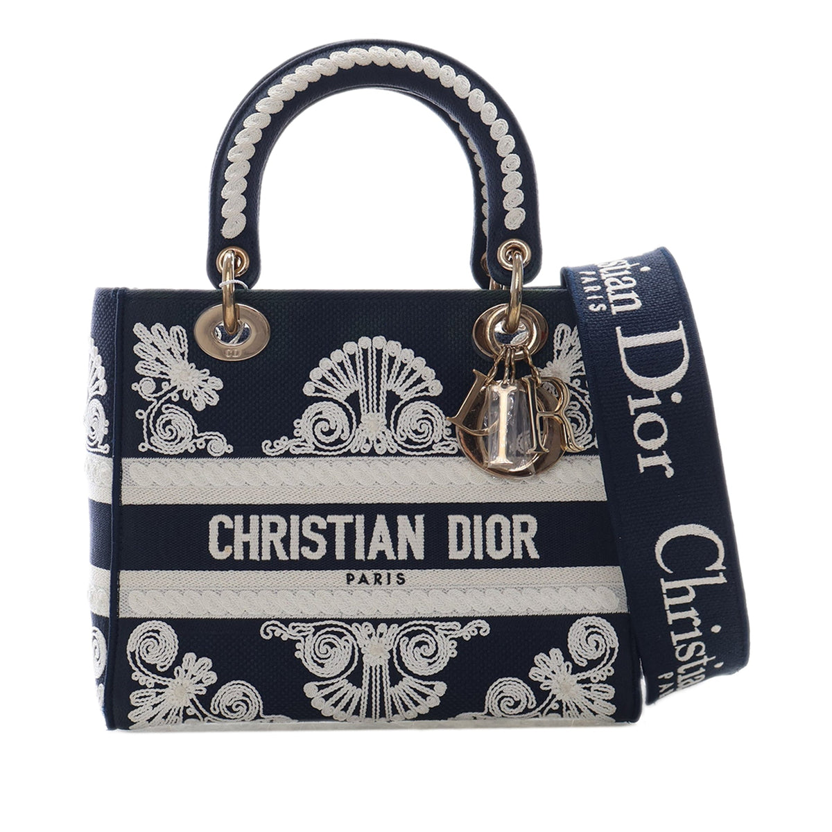 Dior Medium Embroidered Canvas Cornely Lady D Lite