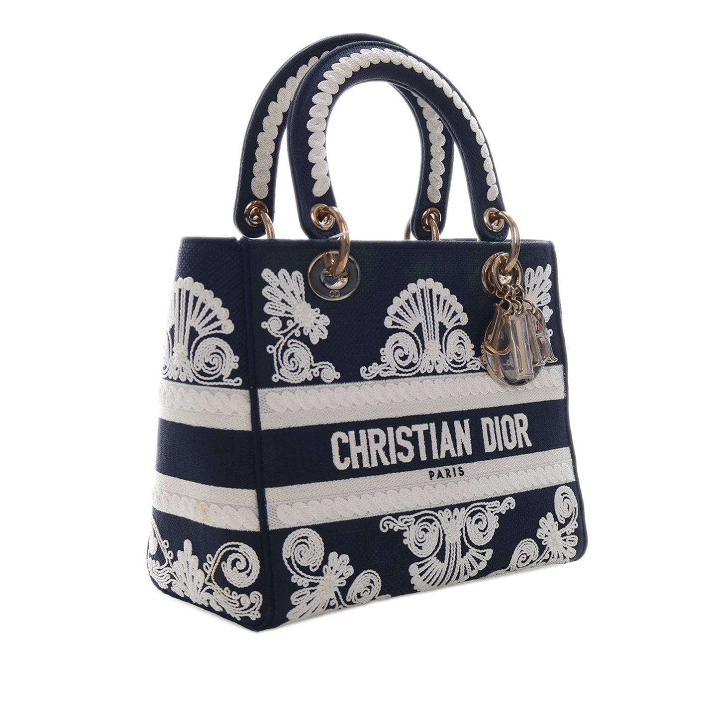 Dior Medium Embroidered Canvas Cornely Lady D Lite