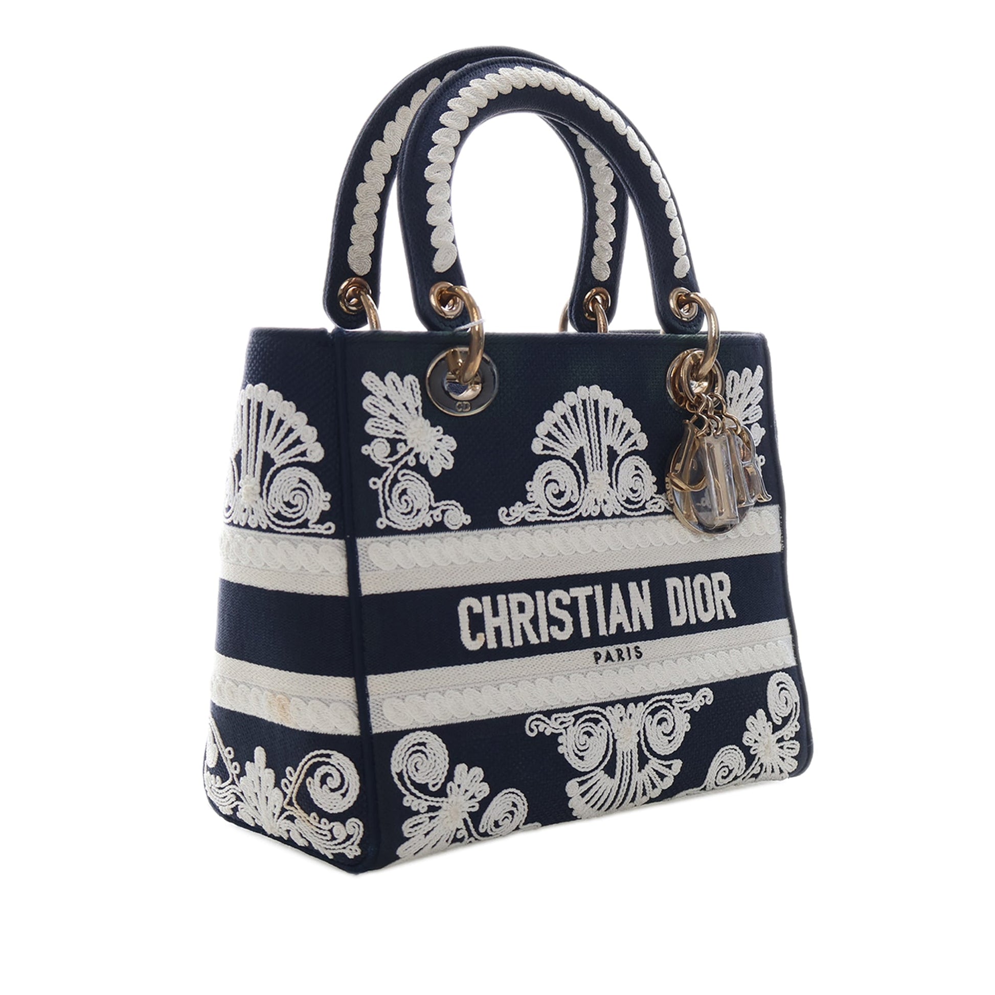 Dior Medium Embroidered Canvas Cornely Lady D Lite