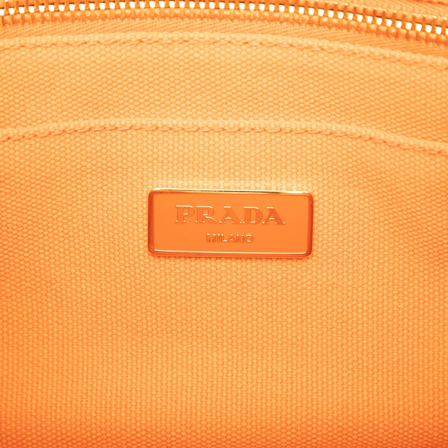 Prada Small Canvas Canapa Logo Satchel