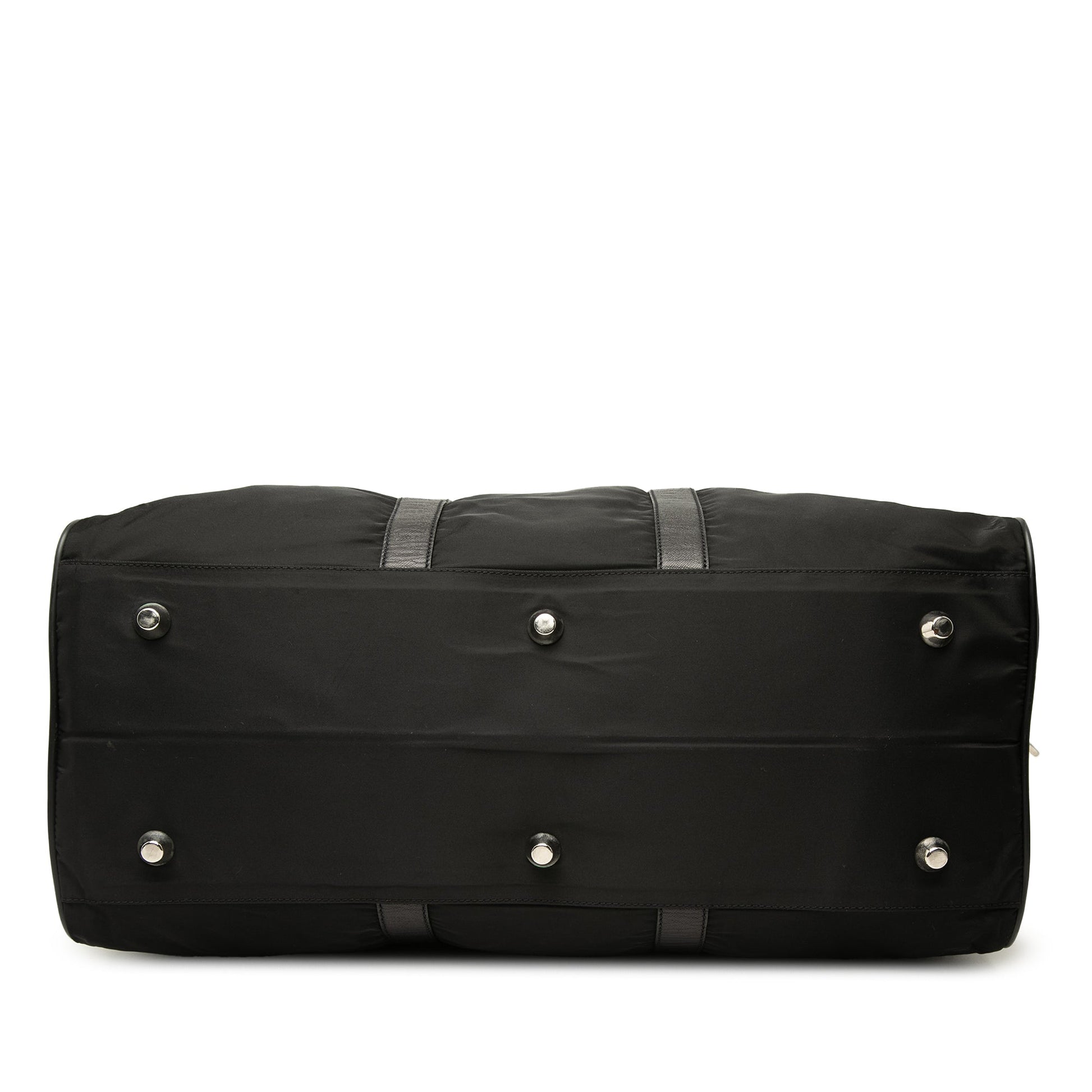 Prada Saffiano Trimmed Tessuto Travel Bag