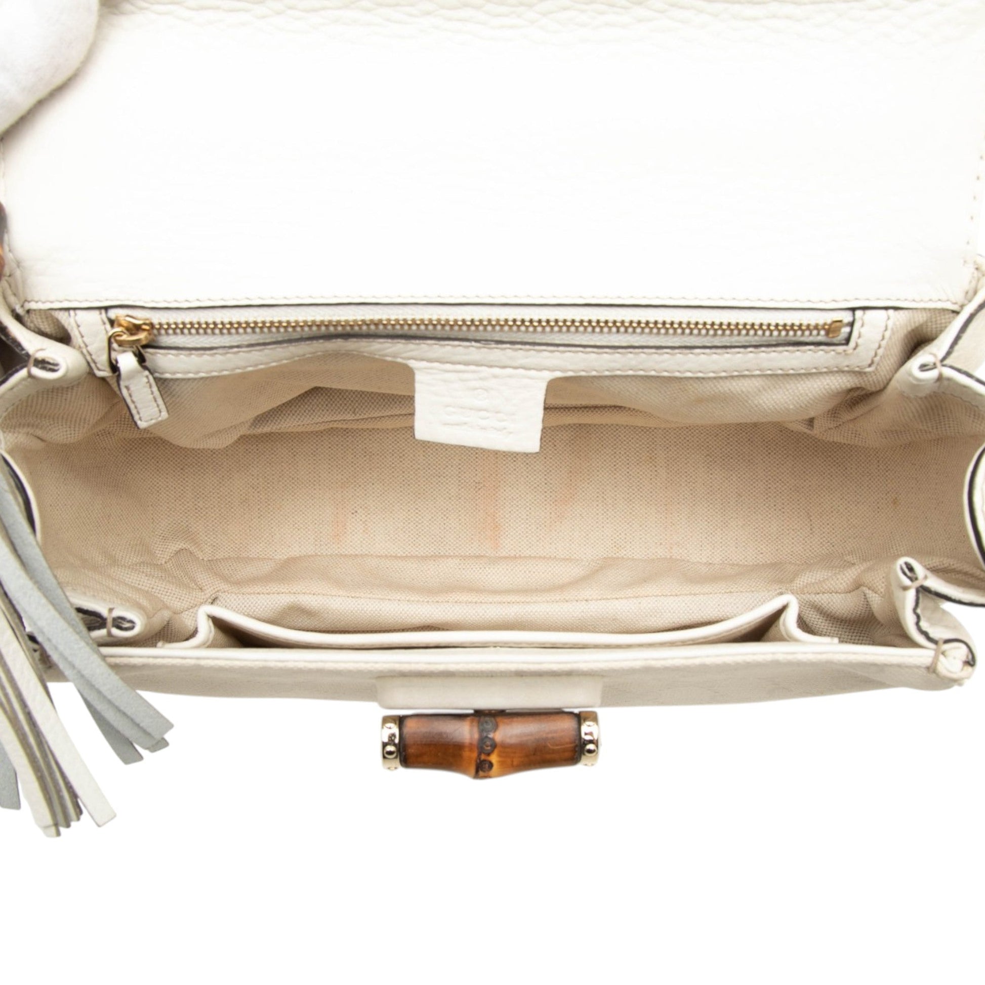 Gucci Medium GG Canvas New Bamboo Satchel