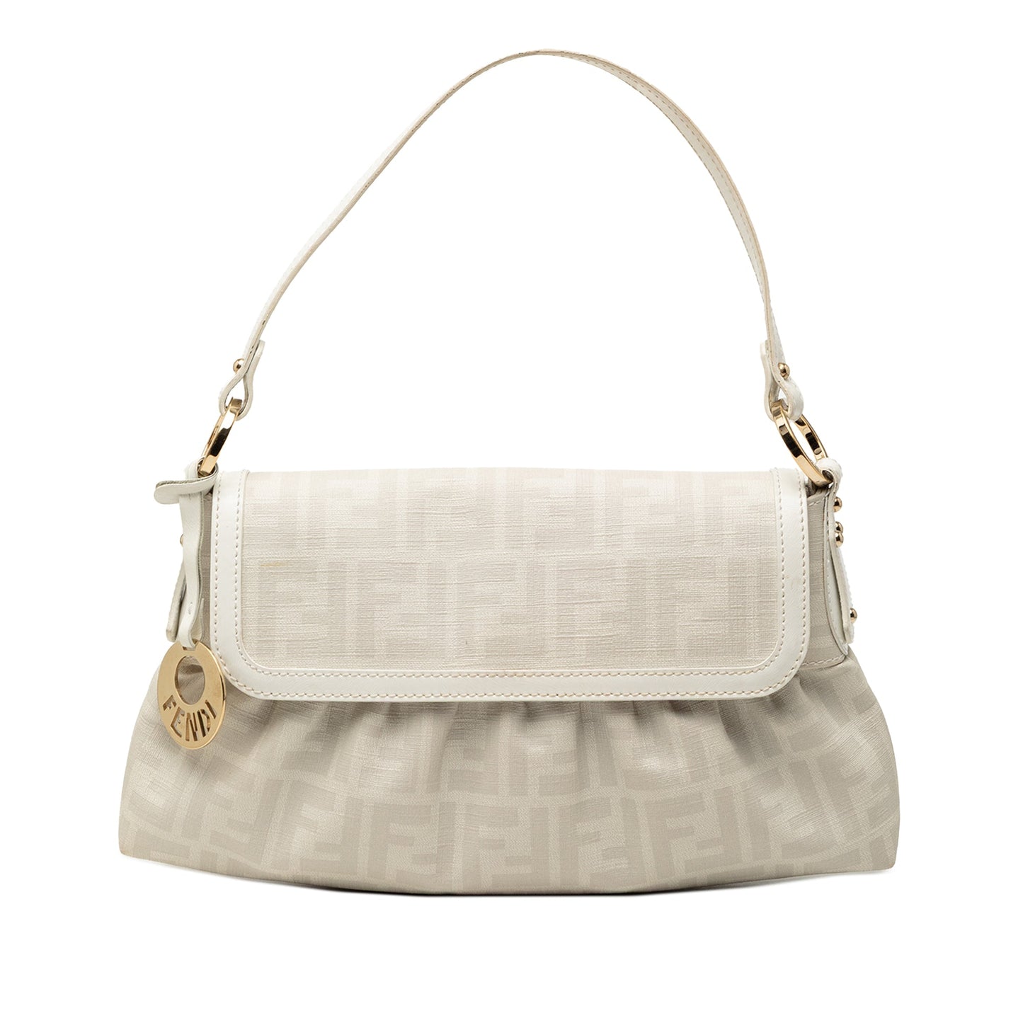 Fendi Small Zucca Coated Canvas Chef Shoulder Bag