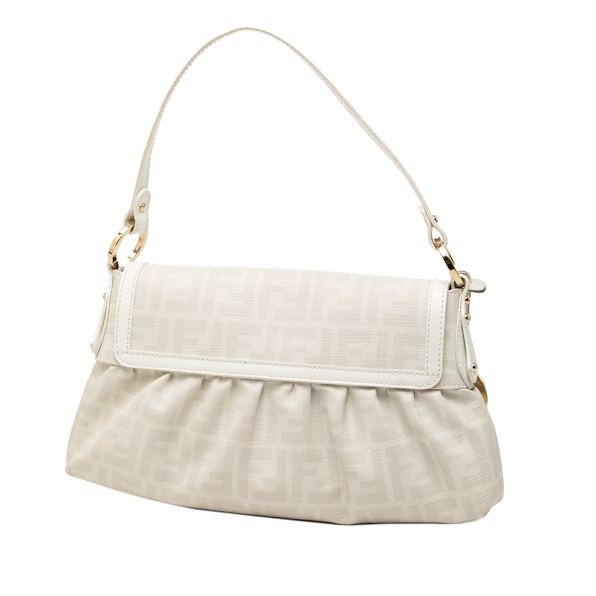 Fendi Small Zucca Coated Canvas Chef Shoulder Bag