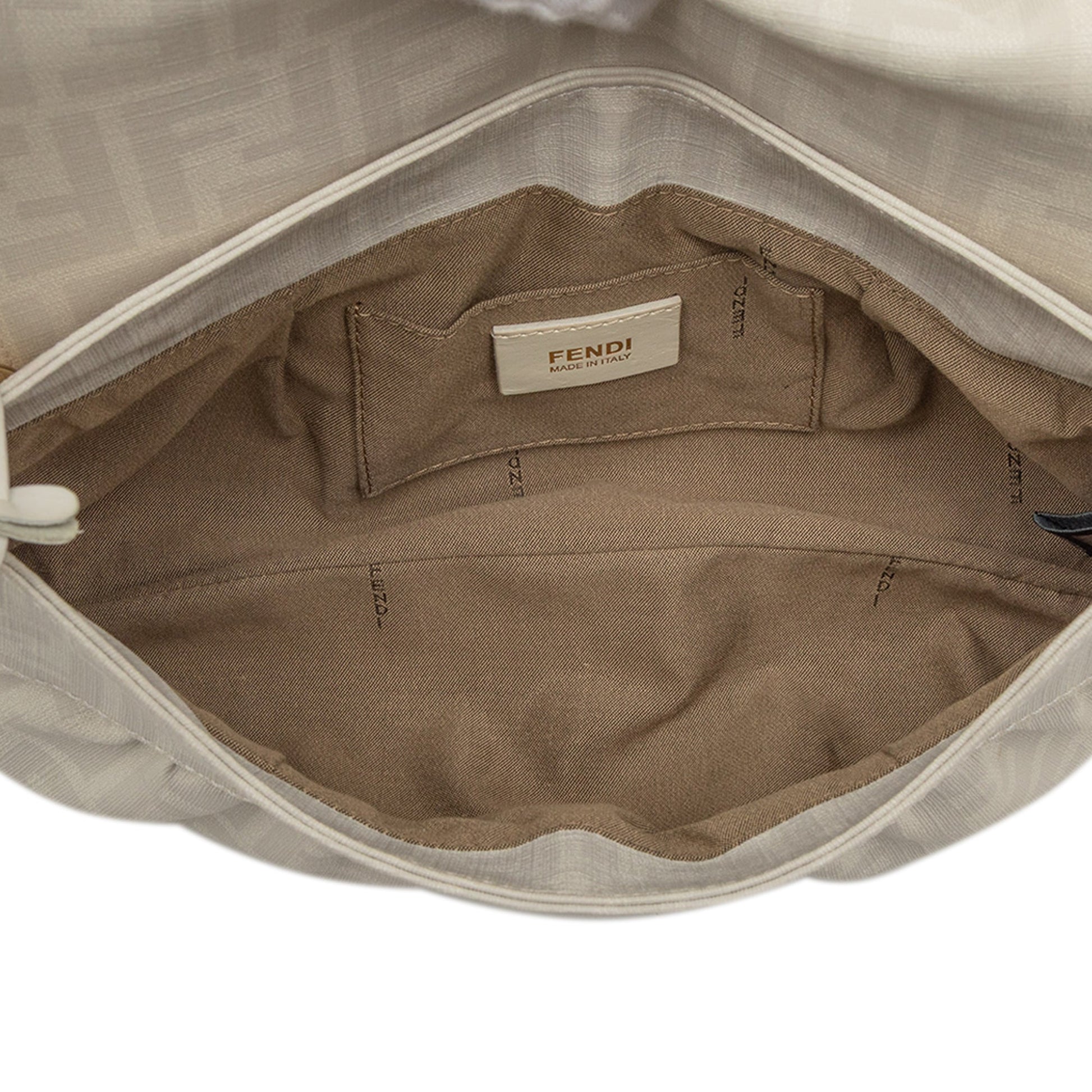 Fendi Small Zucca Coated Canvas Chef Shoulder Bag