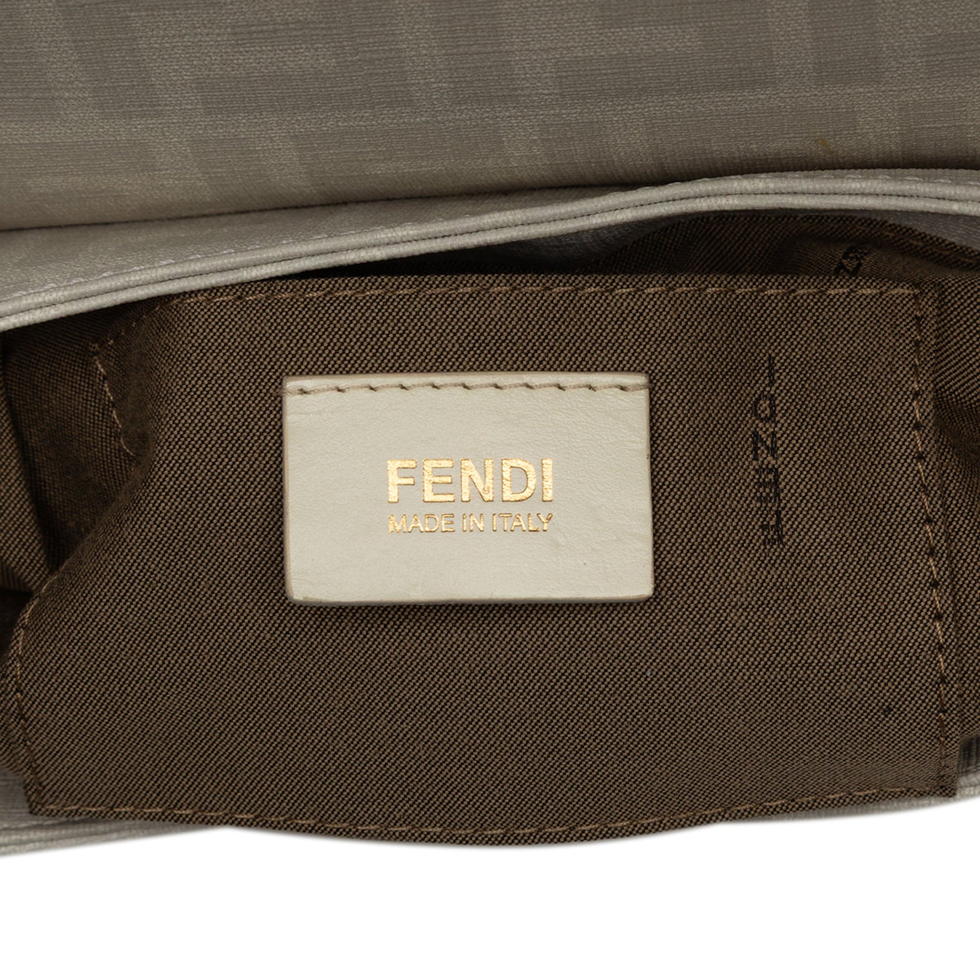 Fendi Small Zucca Coated Canvas Chef Shoulder Bag