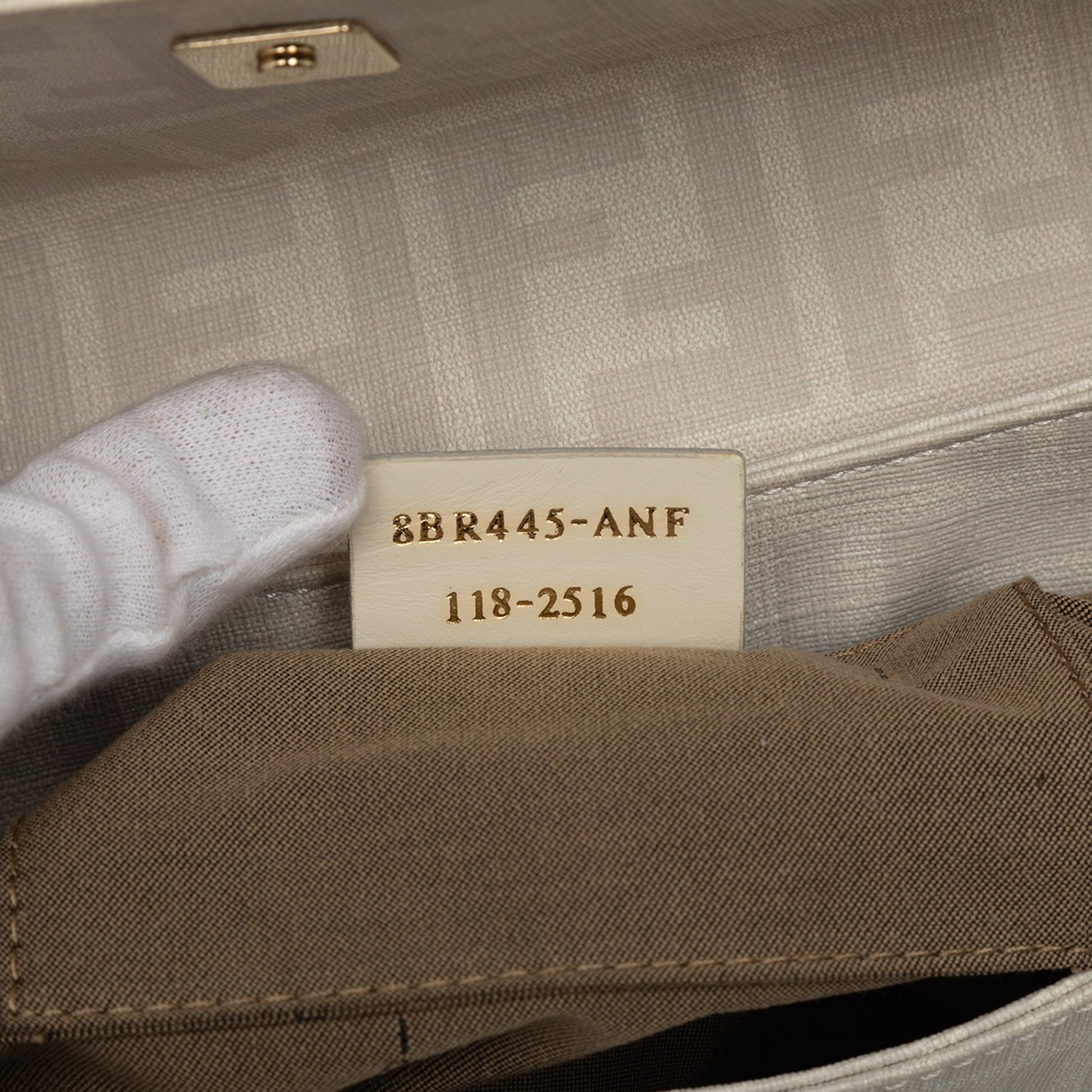 Fendi Small Zucca Coated Canvas Chef Shoulder Bag