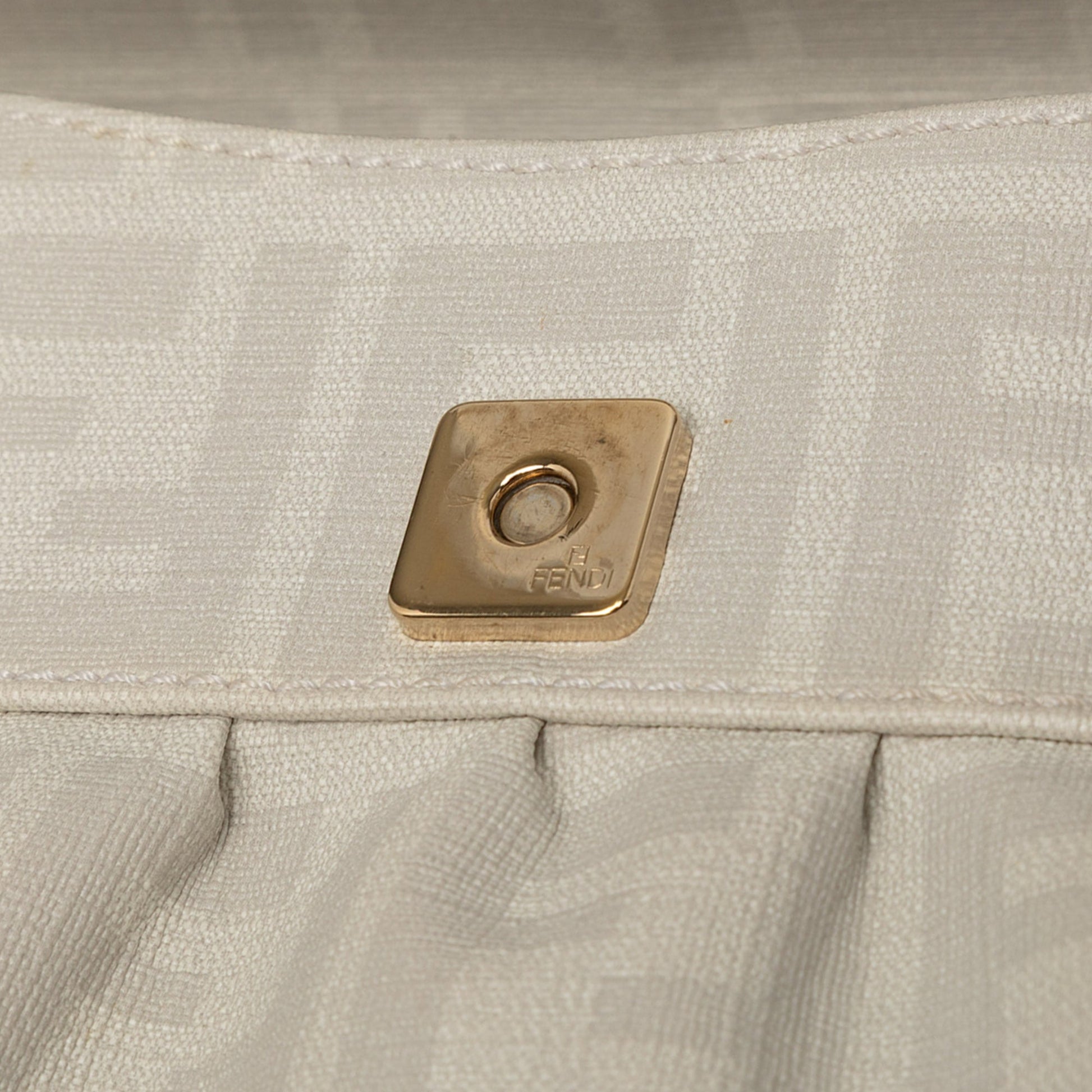 Fendi Small Zucca Coated Canvas Chef Shoulder Bag