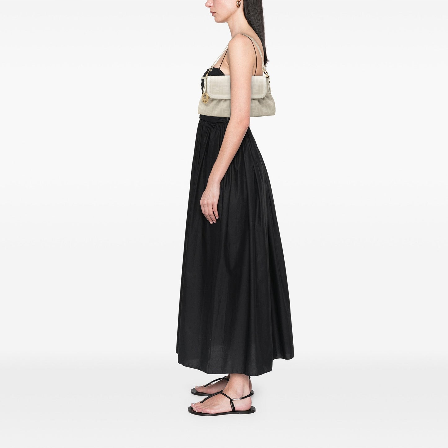 Fendi Small Zucca Coated Canvas Chef Shoulder Bag