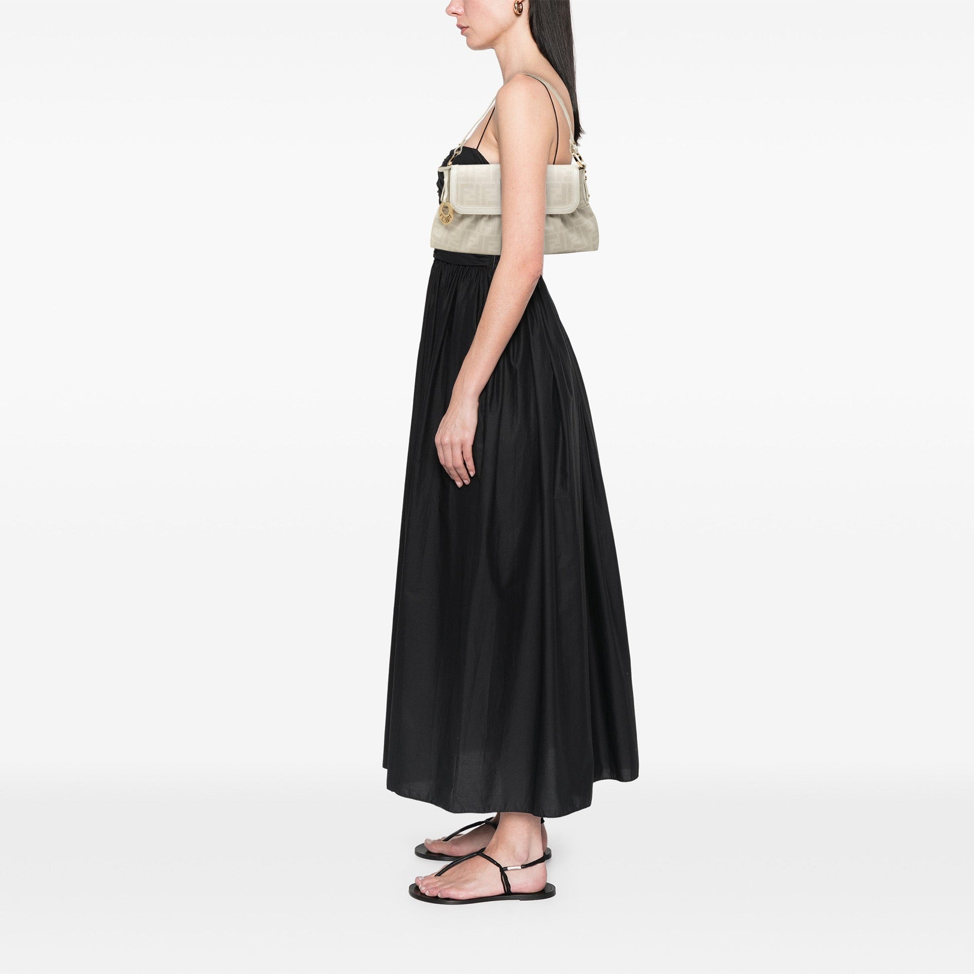 Fendi Small Zucca Coated Canvas Chef Shoulder Bag