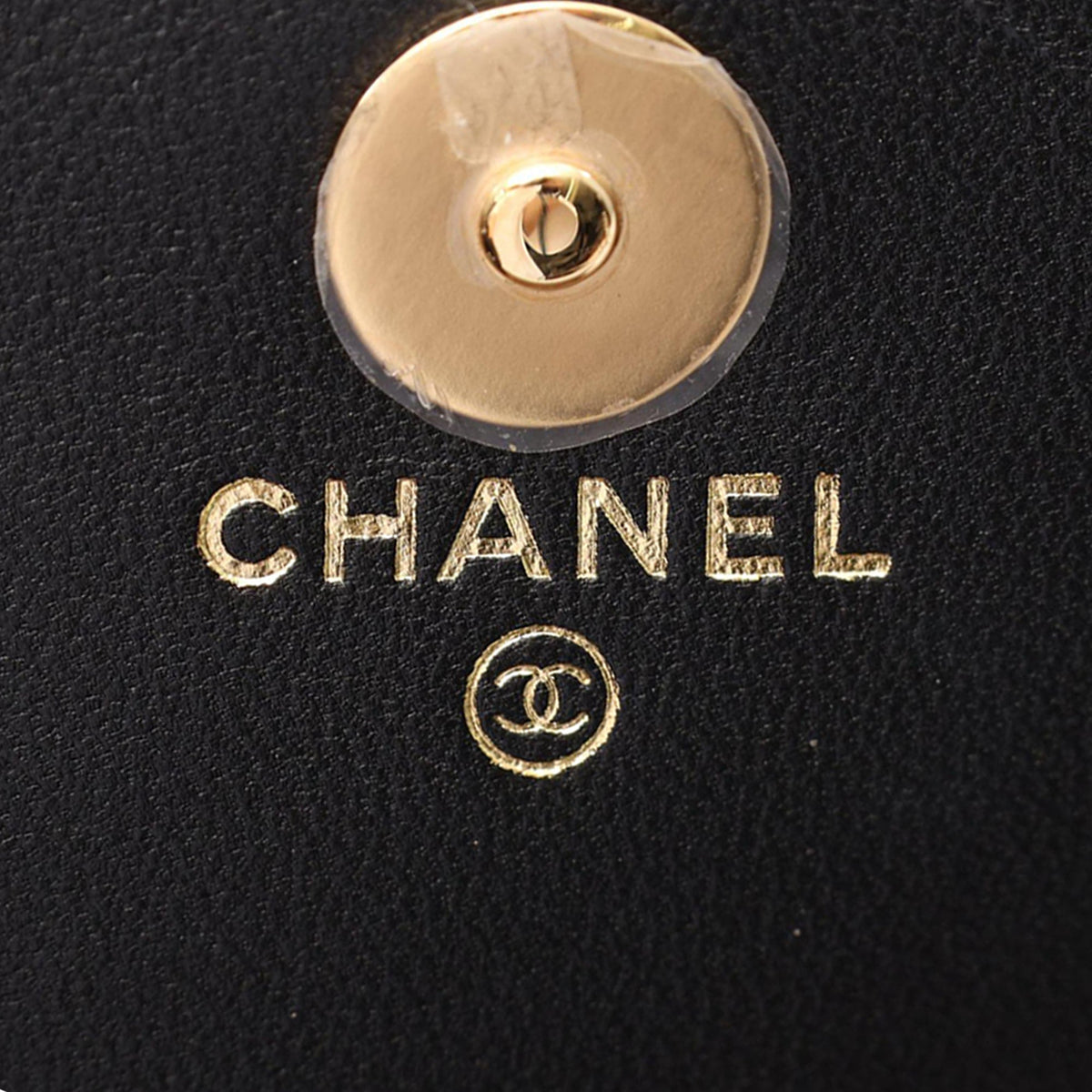 Chanel CC Quilted Patent Frame Flap Clutch with Chain